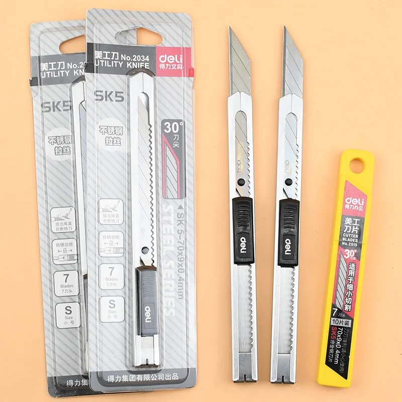 Deli Utility Knife Blades with 30 Degree Snap-off